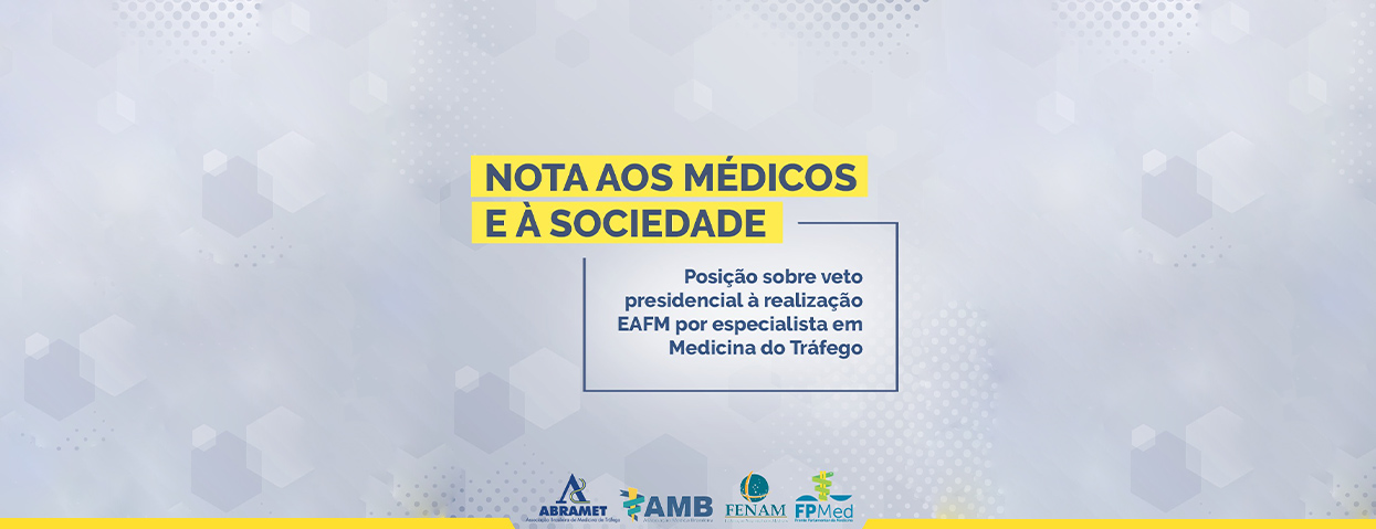 Nota aos médicos e à sociedade