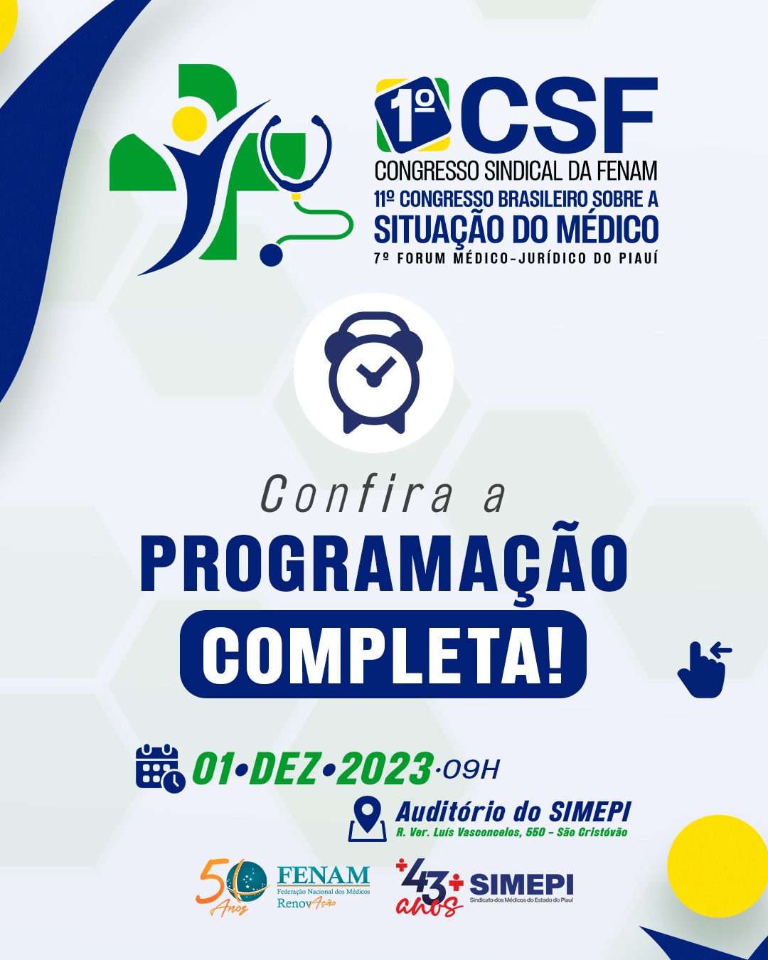 Confira a programação completa do 1º Congresso Sindical da FENAM