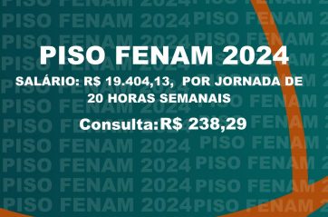 Piso salarial da FENAM 2024