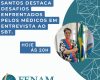 Não perca a entrevista com a Presidente da FENAM, Dra. Lúcia Santos, no SBT hoje às 20h.