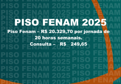 Piso salarial da FENAM 2025
